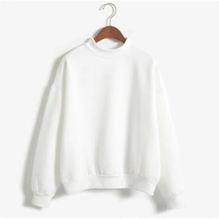 Women O Neck Solid Color Turtleneck Long Sleeve Velvet Sweatshirt Cotton Lightweight And Breathable Workout Pullover Cozy Wear
