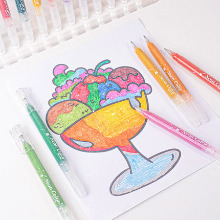 12-36 Colors Large Capacity Glitter Gel Pens for Journaling