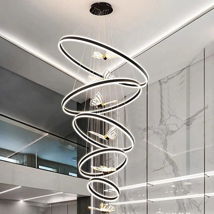 Modern Home Decor Ring LED Lights Pendant Light Lamps for Living Room Chandeliers for Dining Room Hanging Light Indoor Lighting