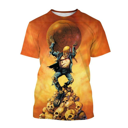 2024 Megadeth 3D Printed T-Shirts Fashion Rock Band Men's Casual T-shirt Summer Men Women Punk Funny Hip Pop Short Sleeve Kids