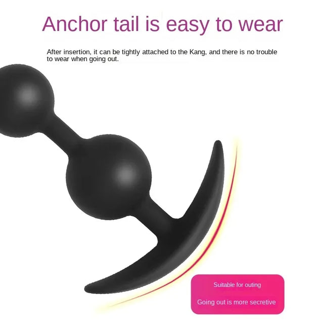 BDSM Silicone Big Anal Plug Anal Beads Anus Masturbation Butt Plugs Erotic Flirt Sex Toys Prostate Massage for Couple Men Women
