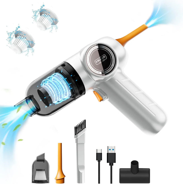 New Design Car Vacuum Cleaner 10000PA Strong Suction Wireless Portable Vacuum Cleaner For Car Home Desktop Keyboard Cleaning
