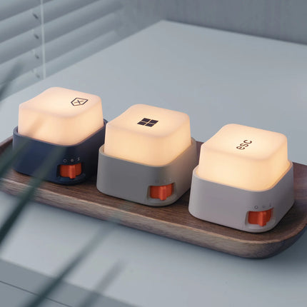 Mini Keyboard Lamp Creative Decompression Artifact Night Light Desktop Atmosphere Lamp Bedroom Bedside Lamp Rechargeable