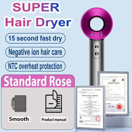 110V Professional Dryer for Curly or Straight Styles Negative Ion Hair-care Hair dryer High Speed household Blow Dryer Gift Idea