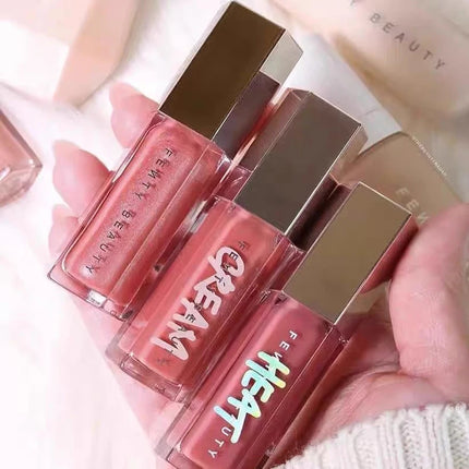 Hot 9 Colors Lip Gloss Lipstick Water Gloss Highlight Mirror Lasting FUSSY HEAT RIRI Sparkling Charming Moisturizing Lip Care