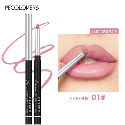 Slanted Tube Lip Liner, Lipstick Lip Pencil, Waterproof Lipstick Pen,Long-Lasting,Matte Lip Liner