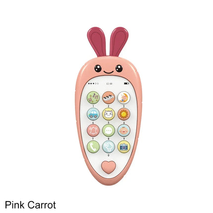 Nori Baby Cartoon Simulation Mobile Phone Toy with Teether Infant Early Educational Music Toy
