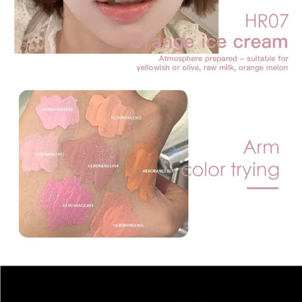 Liquid Blusher Tanned Jello Color Pink Rendering Moisturizing Longlasting Beauty Expands Contracts Cheek Face Blush Makeup