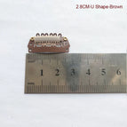 2.8cm U shape brown