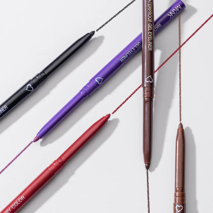 Waterproof Eyeliner Pen Smooth Matte Black Brown Gel Eye Liner Pen Quick-drying Long Lasting Pencil Not Blooming Eye Makeup