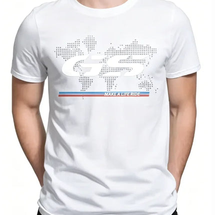 Summer New Cotton for 1250 GS Exclusive for BMW Fans Motorrad R1250GS Motorcycle T Shirt Men Hip Hop Streetwear Unisex Tops Soft