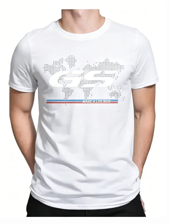 Summer New Cotton for 1250 GS Exclusive for BMW Fans Motorrad R1250GS Motorcycle T Shirt Men Hip Hop Streetwear Unisex Tops Soft