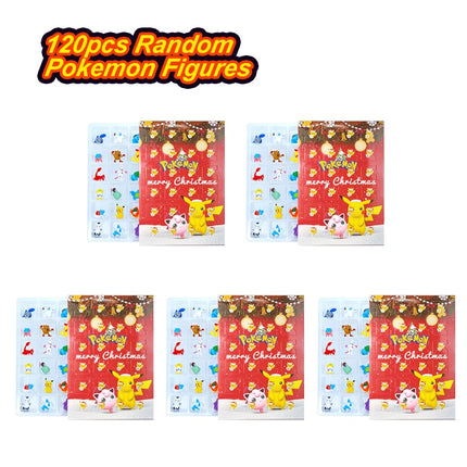 Pokemon Figure Advent Calendar Gift Box mini Pikachu Character Bulbasaur Christmas Toy Gifts Collection Desktop Model Toy