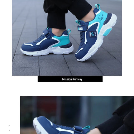 New Children's Leather Casual Shoes For Boy Girls Sneakers Breathable Kids School Walking Non-slip Sport Running Shoes Outdoor