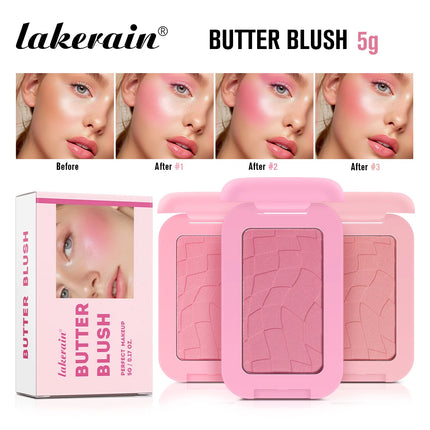 Lakerain Butter Blush Sweat-proof Waterproof Long-lasting Makeup Effect Brightening Even Skin Tones Face Contouring Cosmetics