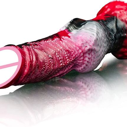 9" Realistic Dildo Silicone Wolf Dildo Big Knot Anal Dildo Giant Strong Suction Cup Anal Plug G Spot Dragon Dildo Adult Sex Toy