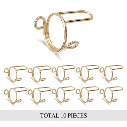 10 Pieces Sets Thin Nail Rings for Women Daily Fingertip Protective Cover Trendy Ring Jewelry Gift to Girlfriend Manicure