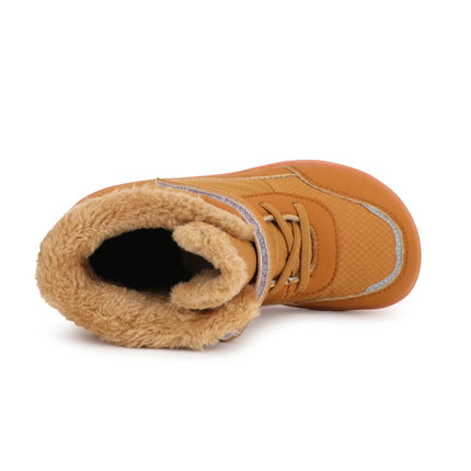 2024 Kids Wide Toe Barefoot Snow Boots | Boys/Girls Winter Minimalist Sneakers | Girls Boys Warm Boot Toddler Little Big Kids