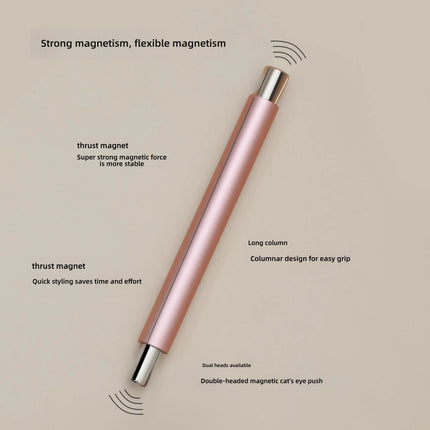 1Pcs Glass Bead Effect Nail Magnetic Stick ﻿Double Head Cat's Eye Magnetic Pen Strong Magnet Steel Ball Detachable Manicure Tool