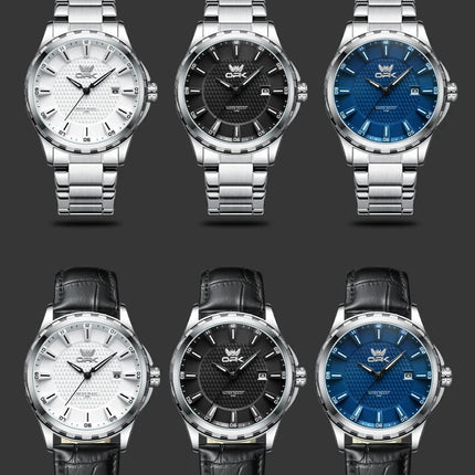 OPK Brand Men's Wristwatch Calendar Display Stainless Steel 6037