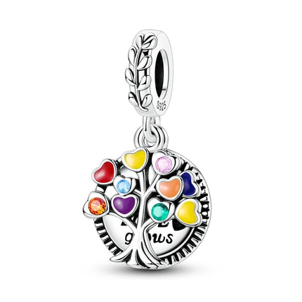 925 Sterling Silver Girl Holding Puppy Charm Love Tree of Life Fit Original 925 Bracelet For Women DIY Birthday Gift Jewelry