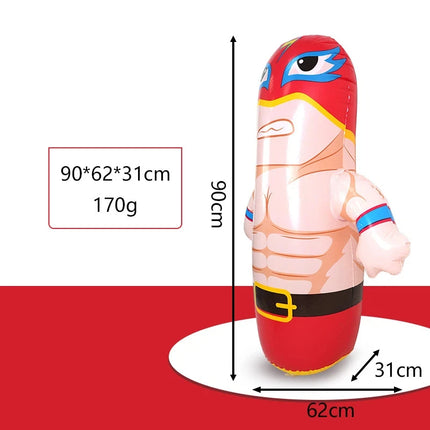 Inflatable Standing Punch Bag Toy Dinosaur Model Children's Game Outdoor Activity Parent-Child Interactive Boy's Toy Gift