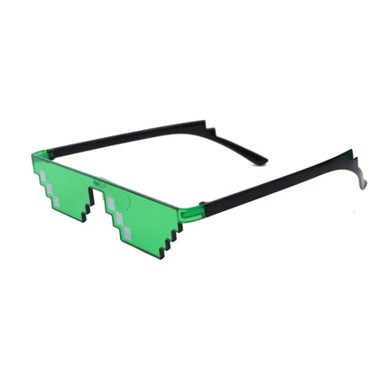 Pixel Mosaic Sunglasses Men Women Funny Retro Fashion Eyewear Unisex Birthday/Party Cosplay Gamer Robot UV400 Sun Glasses