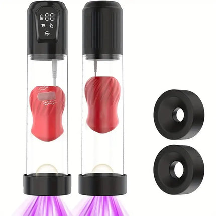 Electric IPX7 Waterdicht Volwassen Speeltjes Lul Vergroter voor Mannen Erectie Penisvergroting Masturbator Speeltjes voor Mannen