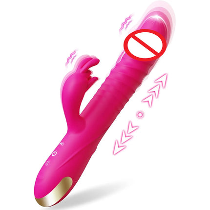 Thrusting Dildo Vibrator Adult Sex Toys for Women Clit Clitoral Stimulator Rabbit G Spot Vibrator Sexy Toy for Women Couple