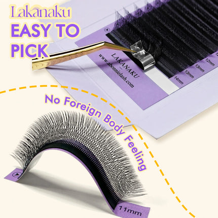 LAKANAKU Pointed Spikes Fibras Tecnologicas Pestañas sharp spike flexible light Lashes