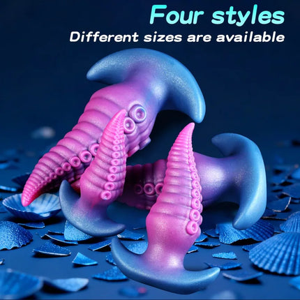 Wearable Anal Plug Octopus Dildo G-Spot Stimulation Wear Butt Plug Fake Dildo Mini Buttplug Analplug For Women Men