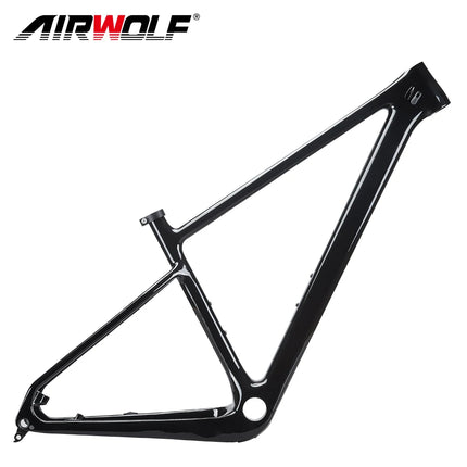 2023 AIRWOLF Carbon Frame MTB 29 Mountain Bike Hardtail Frames 148*12mm Thru Axle BOOST 29er*2.45 Inch MTB Bicycle Frame