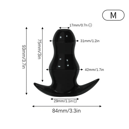 5 Sizes Hollow Anal Plug/Dilator/Dildo Soft Speculum Prostate Massager Butt Plug Set Intimate/Enema Sex Toys For Women Men Gay