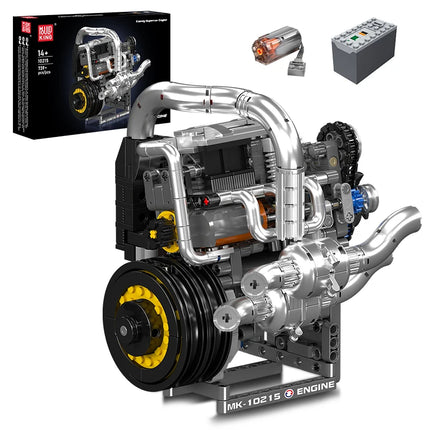 Mould King 10215 The Supercar Engine Building Block Assembly Sport Car Engine Brick Set Technical Car Toys Kids Christmas Gift