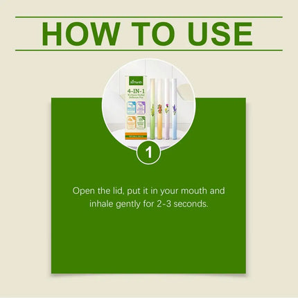 4pcs Air Freshener Pen Relaxation Sensory Clear Breathing Good Mind Freshening Fragrance Aromatherapy Diffuser Lung Cleaning Pen