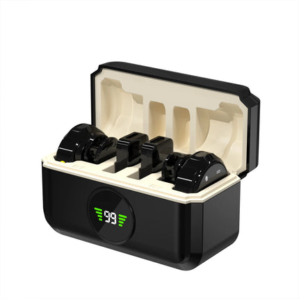 Wireless Lavalier Microphone Mini Portable Noise Reduction Audio Video Recording Microphone For iPhone Android With Charging Box