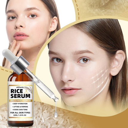 Rice Serum | Lift & Firm Skin, Intensely Hydrate | Suitable for Face, Neck & Body | All Skin Types | Day & Night Use Formula