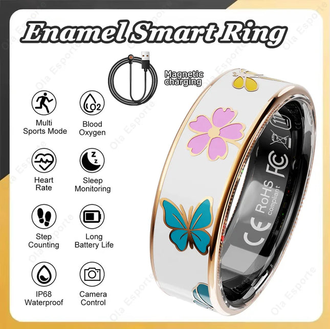 NEW Healthy Smart Ring 5 ATM Waterproof Wireless Call Heart Rate/Sleep/Blood Oxygen Monitoring For Android/IOS Men Women Gifts