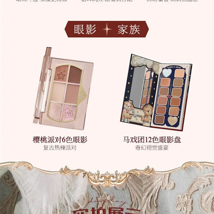 Flower Knows Series Shell Strawberry Angel Moonlight Mermaid Jewel Eyeshadow Palette 5 Colors Pearlescent Mashed Potatoes