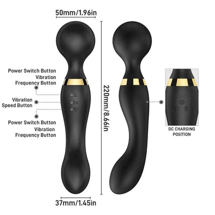New Vibrator Wand,Adult Sex Toy Wand G Spot Dildo Clit Vibrator Sex Vibrators Clitoris Stimulation with 8 Speeds 20 Patterns