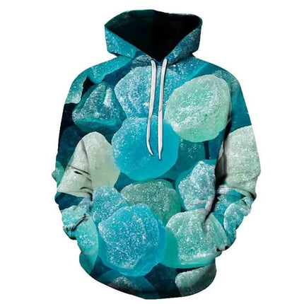 3D Print Candy Fruit Graphic Hoodies For Men Casual Plus Size Funny Sweatshirts For Women Men Streetwear Pullovers Men Hoodie