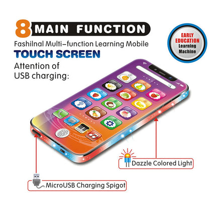 Baby Light Music Cellphone Simulated Mobile Phone Toy Children Educational Learning Machine