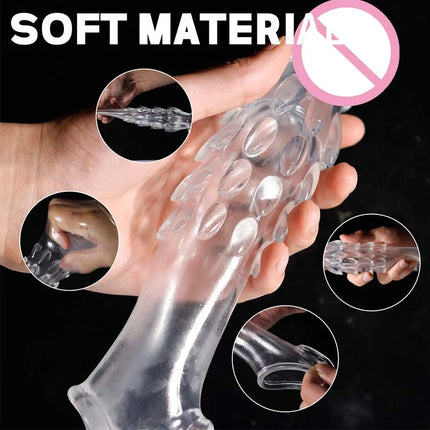 Penis Sleeve Extensions Men's Condoms Enlargement Delay Vibrators Crystal Penis Cock Ring Vibrating Penis Cover Sex Toys For Men