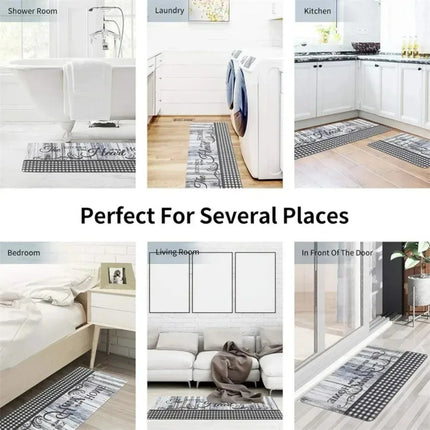 Maltese Dog Design Welcome Mat Spring And Summer, Outdoor Theme, Machine Washable, Perfect Entry Rug for Indoor And Outdoor Use