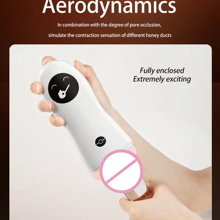 Men's Masturbation Cup Penis Trainer Male Manual Masturbator Hands-Free Suction Cup 3D Simulation Pocket Pussy Sex Toy For Men