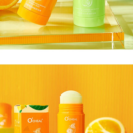 Ocheal Avocado Cleansing Makeup Remover Gel Stick Facial Eye Lip Orange Deep Cleaning Balm Cream Stick Clean Cleanser Skin Care