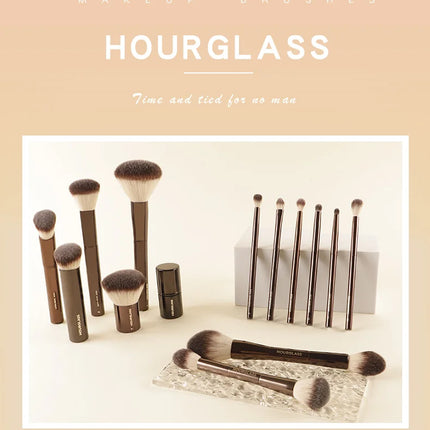 Hourglass Makeup Brush All Kinds Eyeshadow Foundation Concealer Powder Bronzer Blusher Eyeliner Retractable Professional Brushes