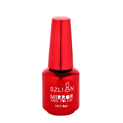 1PCS Metal Mirror Silver Baking Free Nail Polish Super Texture Gorgeous Durable Nail Polish Multicolor Bright Nail Polish Beauty