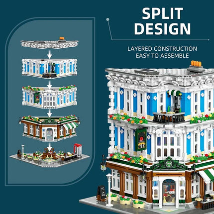 2897Pcs Street View Model MOC Building Blocks Music Club Bricks Children Puzzle DIY Assembly Birthday Christmas Festival Gift