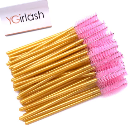 50/10 PCS/Pack Disposable Eyelash Swab Mini Individual Lash Applicators Mascara Brush Eyelashes Extension For Maquillaje Makeup